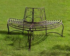 Gartenbank "Halbkreis" aus