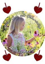 Tortenaufleger Foto Cupcake - Geburtstag - Kommunion - Taufe - Einschulung