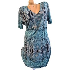 Kleid Triangle by s. Oliver gemustert Gr. 40 - 54 Kurzarm (126) NEU