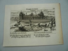 Hampton Court Palace, anno 1630, Original, Meisner Coperengravur, anno 1630,