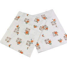 Vintage 2 Kopfkissenbezüge Nadeldruck 50er 60er – Patchwork Aussteuer Deko