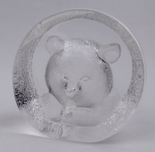 Mats Jonasson Schweden Bär Bear Kristall Collection Briefbeschwerer signiert