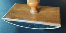 Holz Löschwippe +Tintenwippe +Vollholz +antik+Löschpapier+18 cm x 9 cmx9 cm DEKO