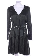 sandro Abendkleid Cocktailkleid Satin T 2 = D 36 olivgrün