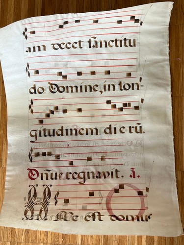 Antiphonar vellum pergament - vellum,