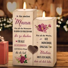 Romantischer Holzkerzenhalter