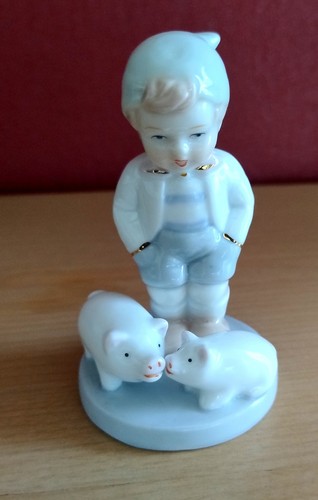 Pmi porzellan figur hirte mit - porzellan,