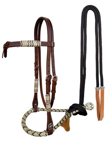 Horse western knotted bosal - horse,