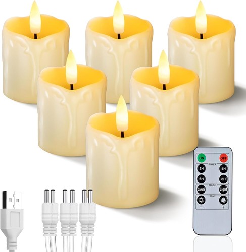 Led kerzen wiederaufladbar - wiederaufladbar, 6