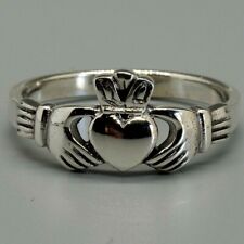 Claddagh Ring 925 Sterlingsilber Irisch Keltisch Gälisch Hand Hält Herz J-X