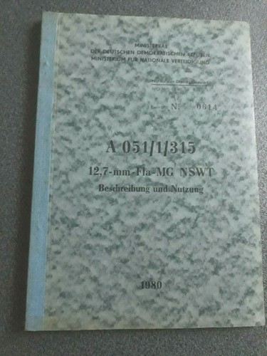 Nva vorschrift 051 315 - vorschrift, a