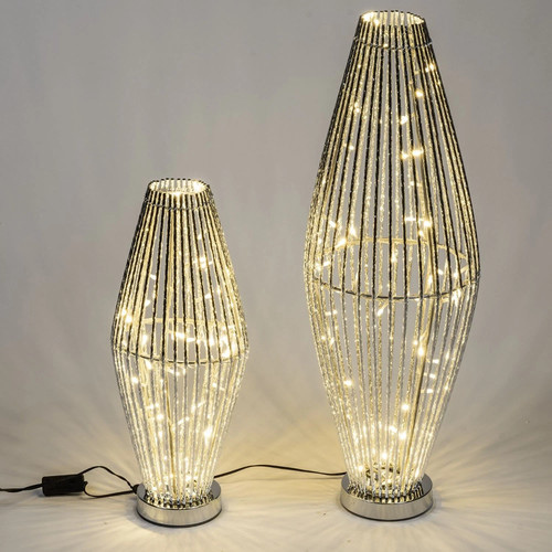Led bodenlampe draht - draht, konisch