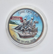 Cook Islands ~ 1 Dollar ~ 2017 ~ Bounty - Island ~ 1oz ~ .9999 Fine Silver