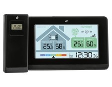 AURIOL Funk-WetterstationUhr Datum mit Lüftungsempfehlung Funkuhr Schimmelalarm