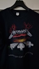 Metallica Master Of Puppets European Tour '86 Replica Shirt XL Damage Inc. Tour