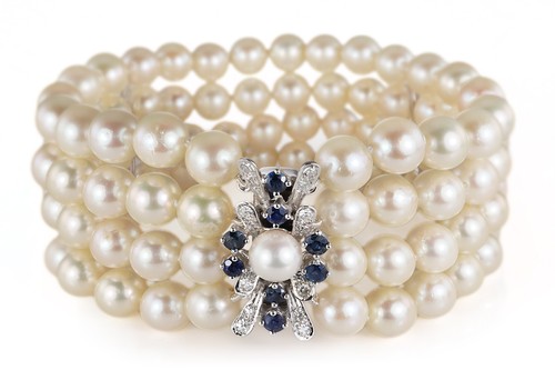 Perlenarmband vierreihig - , 96