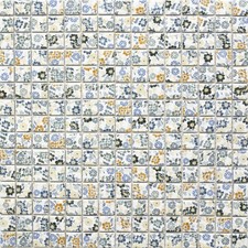 Retro vintage mosaik fliese - mosaik,