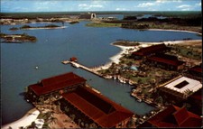 Walt Disney World The Polynesian Village Aerial View USA Postcard Postkarte