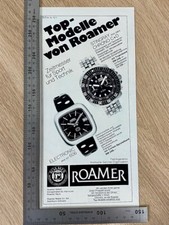 Top-Modelle von Roamer Stingray Original Vintage Werbung 1970 Reklame advert