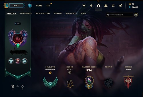 League legends account - league,