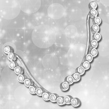 Ohrklemmen weiß Ear Cuff 13