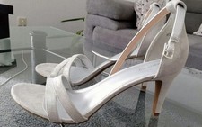 Abendschuhe, Gr. 41, silber