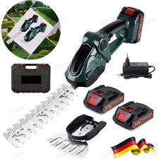 Akku Heckenschere Strauchschere Gartenschere Grasschere Rasenschere + 2xAkkus