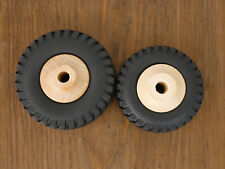 8 Holzräder mit Profilgummi