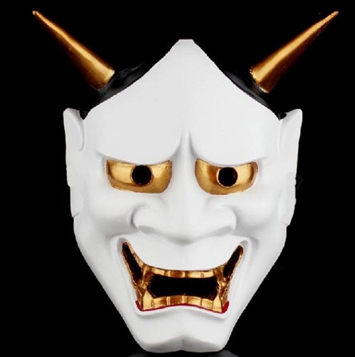 Weiße oni teufel maske - weiße,