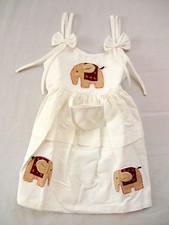 Kleid Baumwolle mit Schleifchen Handarbeit aus Thailand