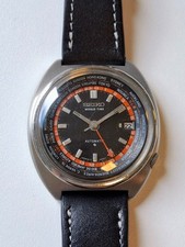 Seiko World Time 6117-6400 Automatik 70er Vintage Uhr 