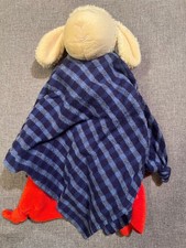 Ravensburger Schmusetuch Schnuffeltuch Kuscheltuch Schaf Lamm rot kariert blau