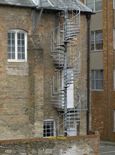 Foto 12x8 Spiralausgang Taunton A Metallspirale Feuerleiter auf der alten Schule c2014