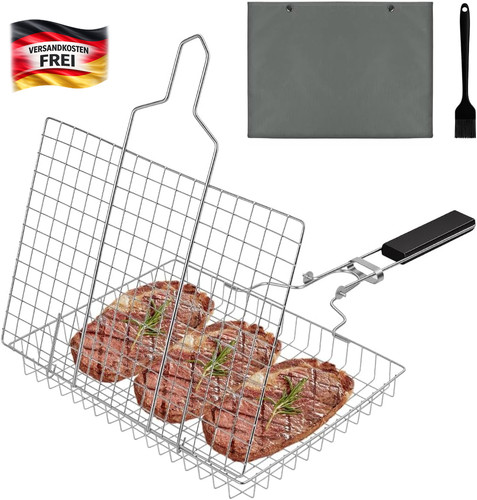 Fisch und grillkorb edelstahl - fisch-,
