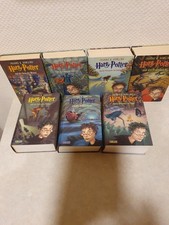 Joanne K. ROWLING: Harry Potter Band 1 2 3 4 5 6 7 (gezackter Schriftzug)