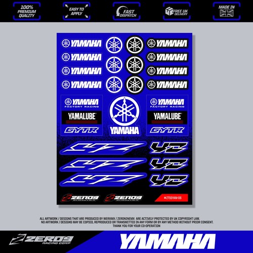 Yamaha aufkleber motocross - yamaha,