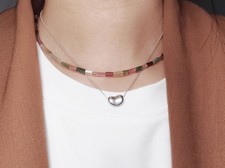 Neu :Turmalin Kette Multicolor