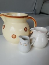 3x DDR Milchkrug Keramik Kanne Kännchen Vintage Retro Krug Alt Krug