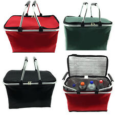 XXL Kühltasche Thermo Einkaufskorb Picknick Kühlbox Campingtasche faltbar stabil