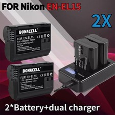 2x 2800mAh EN-EL15 Battery for