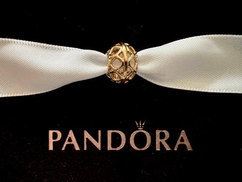 Orig pandora charm 585 gold - charm, 585/gold