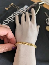 Kordelkette aus 585er 14K Gelbgold - ca 19cm, gedrehtes Design