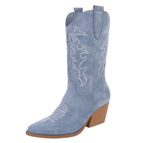 Damen cowboyboots mit - cowboyboots,