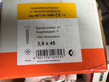 Rigipsschrauben Faserplatten  3,9x45mm 1000Stück /   H2Reg5