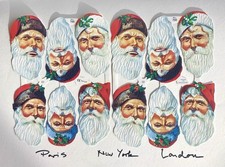 12 Weihnachtsmann - Porträts