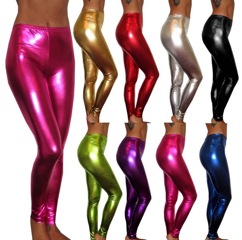 Damen leggings glänzend - damen,