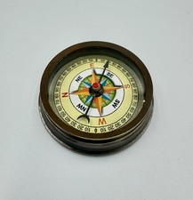 Kompass maritime Deko Messing