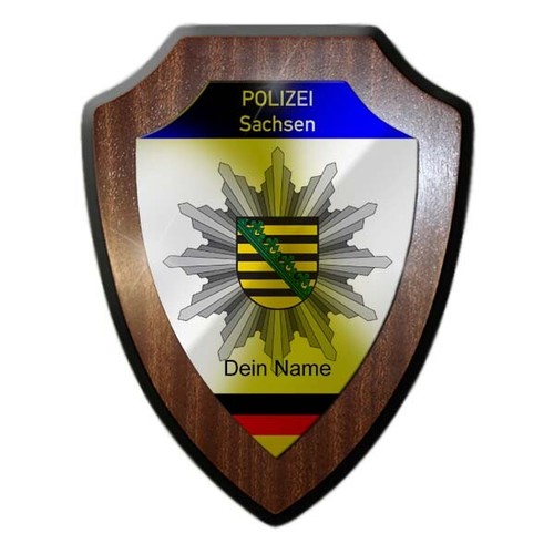 Wappenschild polizei sachsen - wappenschild,