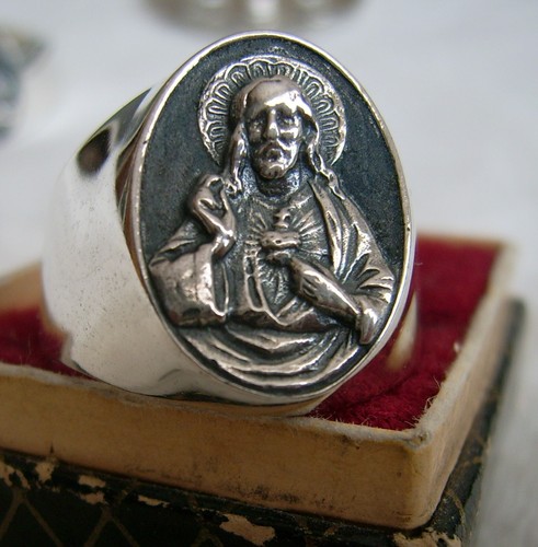 Christlicher ring mit jezus - mit,