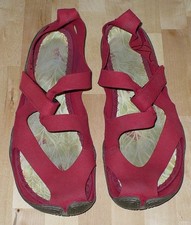 Wildling, Sandale Feder Fuchsia, Barfußschuh, Vegan, Größe 42, Klettriemen